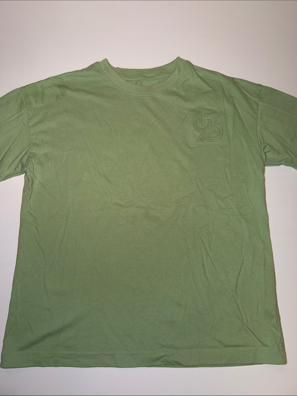 Boy’s Xersion Sage Green Short Sleeve Tee with Subtle Chest Emblem - Husky